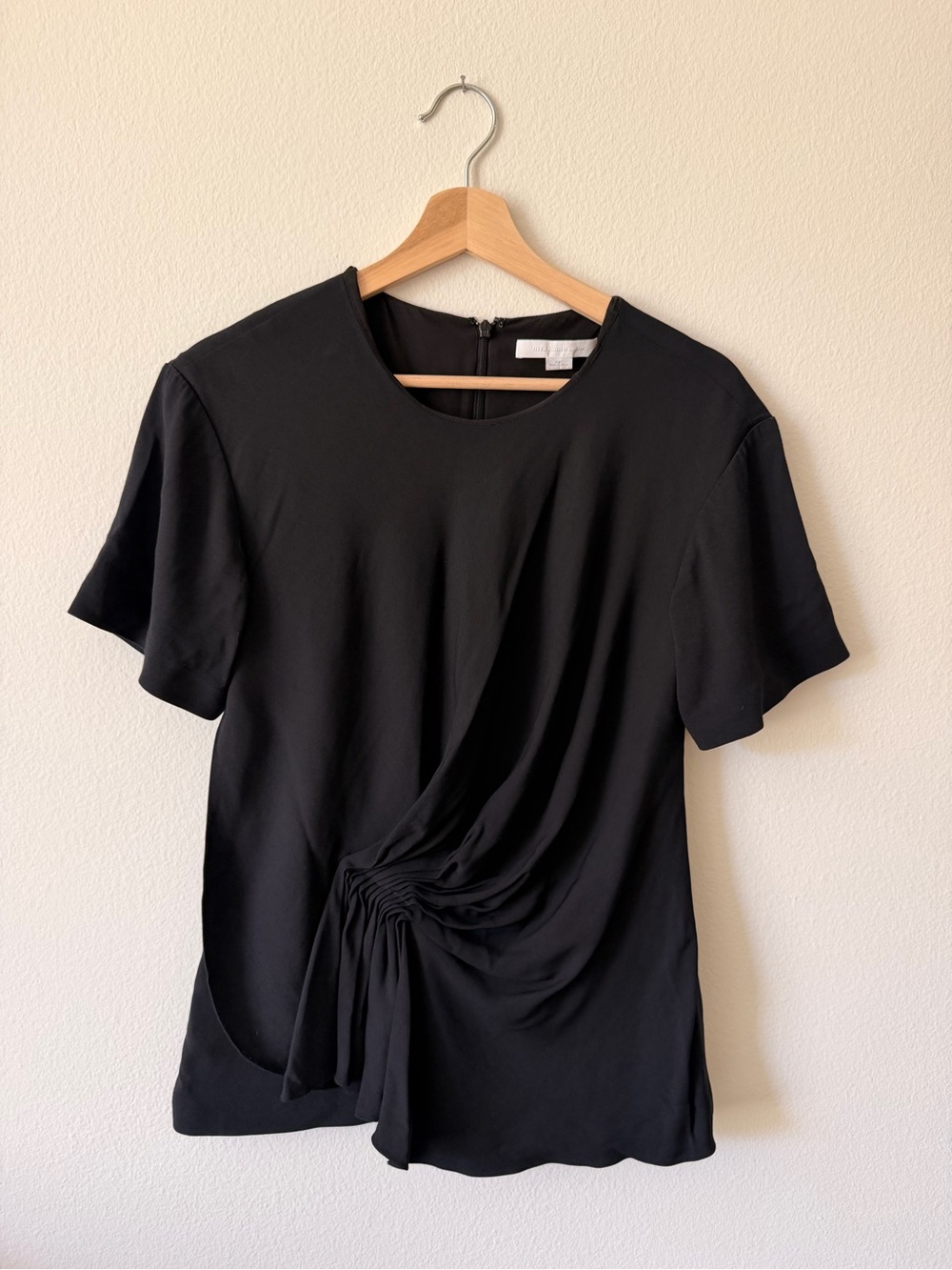 Alexander Wang Black Ruched Top